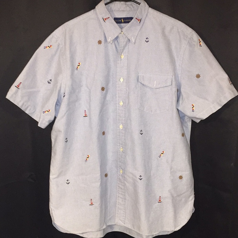 Ralph Lauren (Polo) Short sleeve Collar shirt XL.